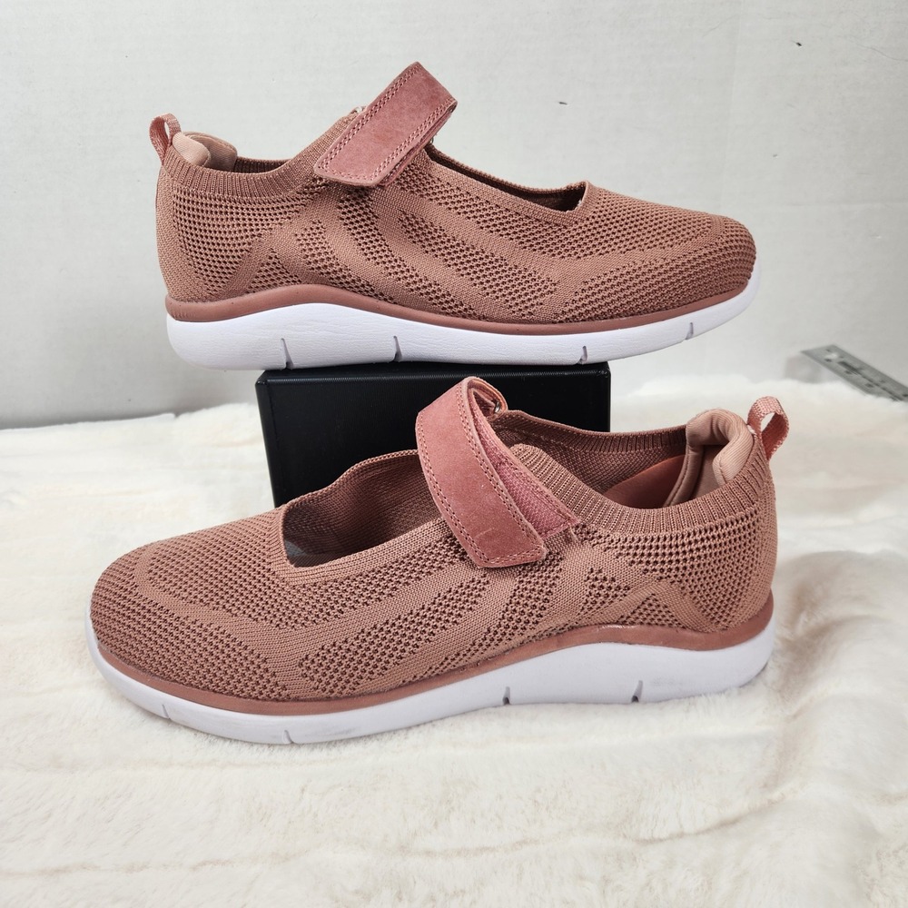 Propet Intrepid Mary Jane WCA073M Womens 11 W Walking Shoes Mauve Knit‎ Sneaker